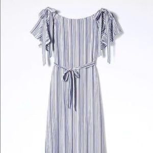 NWT Banana Republic off the shoulder stripe dress